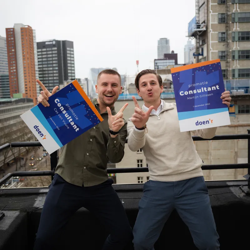 Cas en Martijn Consultants bij doen'r 4