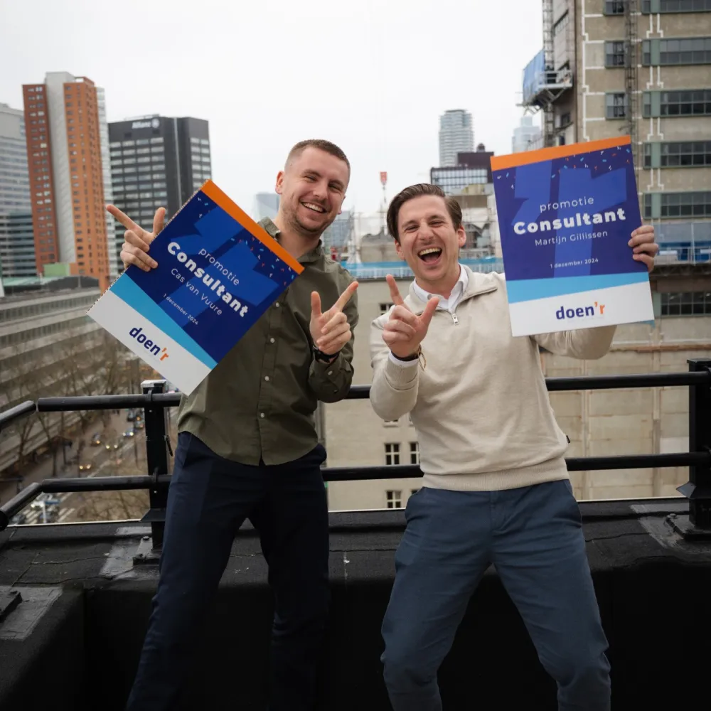 Cas en Martijn Consultants bij doen'r 5