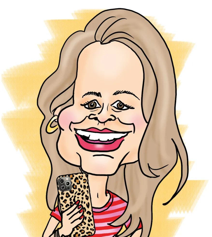 Karikatuur Babette Manager Thuisbasis bij doen'r