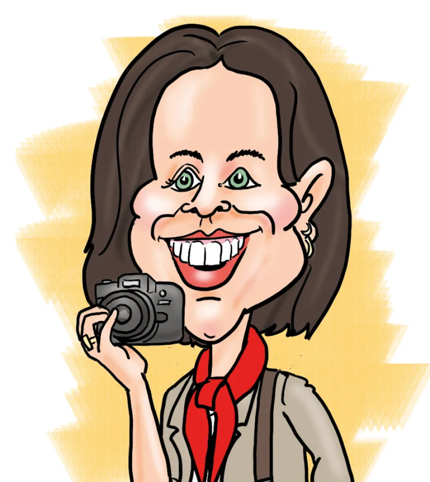 Karikatuur Marketing Medewerker en Content Creator bij doen'r